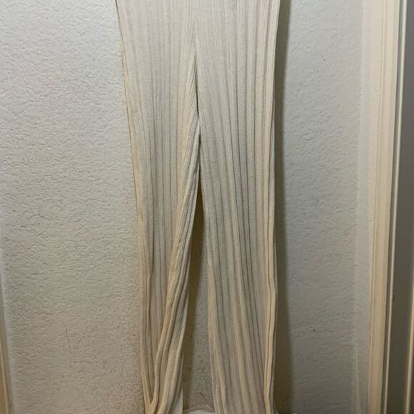 Zara Ribbed High Waisted Pants size small - Picture 4 of 9